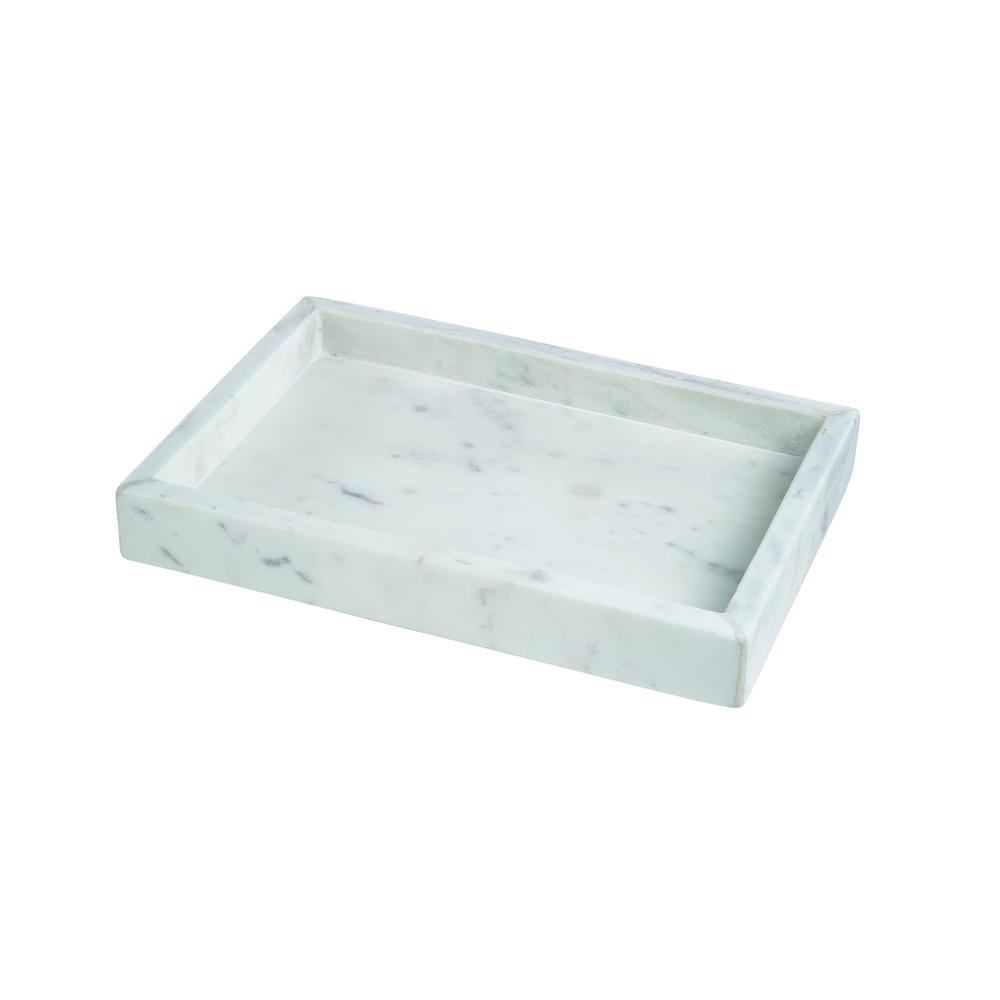 Marble Tank Tray 12X8" Opal White. Picture 1