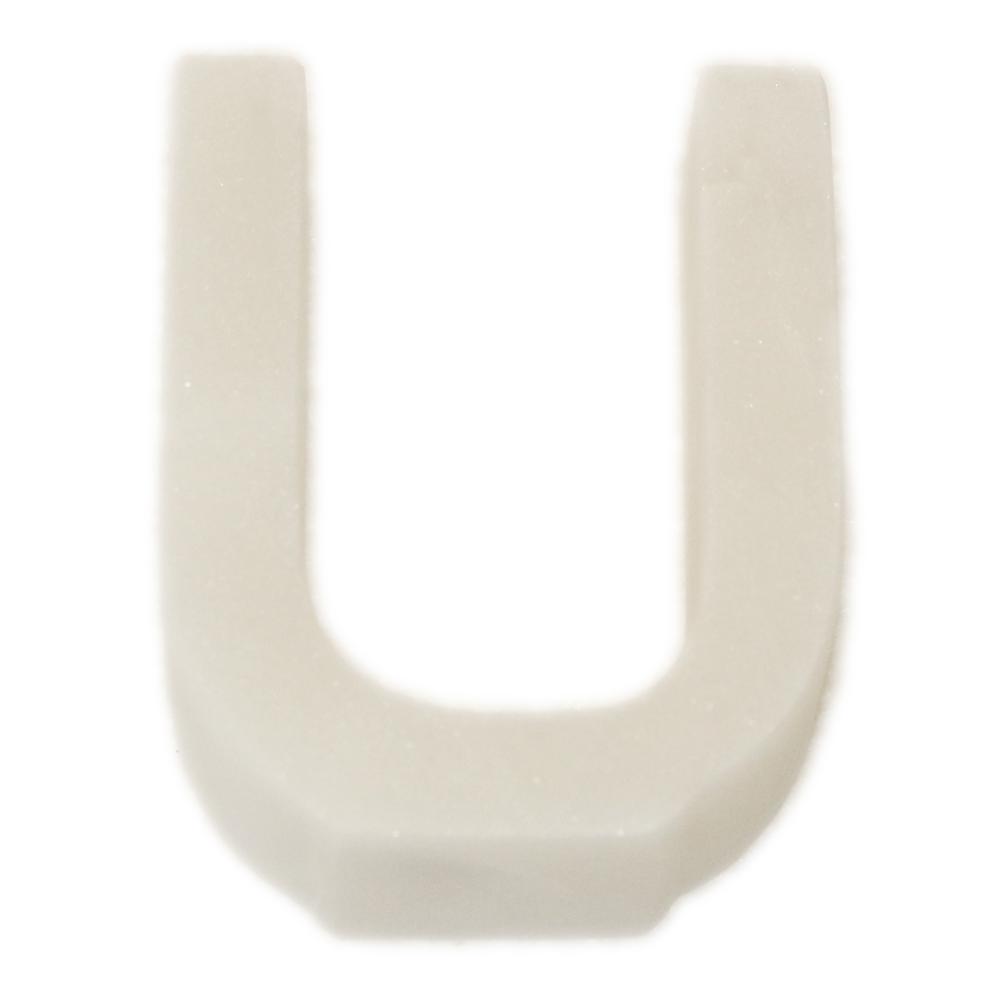 Marble U Helvetica Letter White. Picture 1