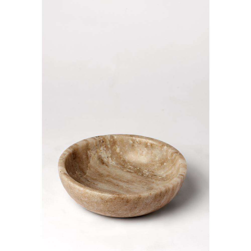 Sm. Brown Galaxy Marble Bowl 6" - Brown. Picture 1