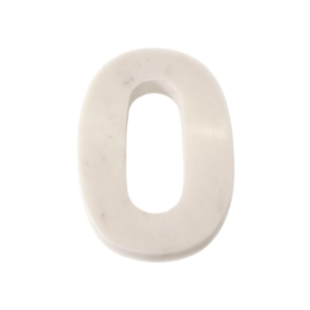 Marble 8" Helvetica 0 - White St - White. Picture 1