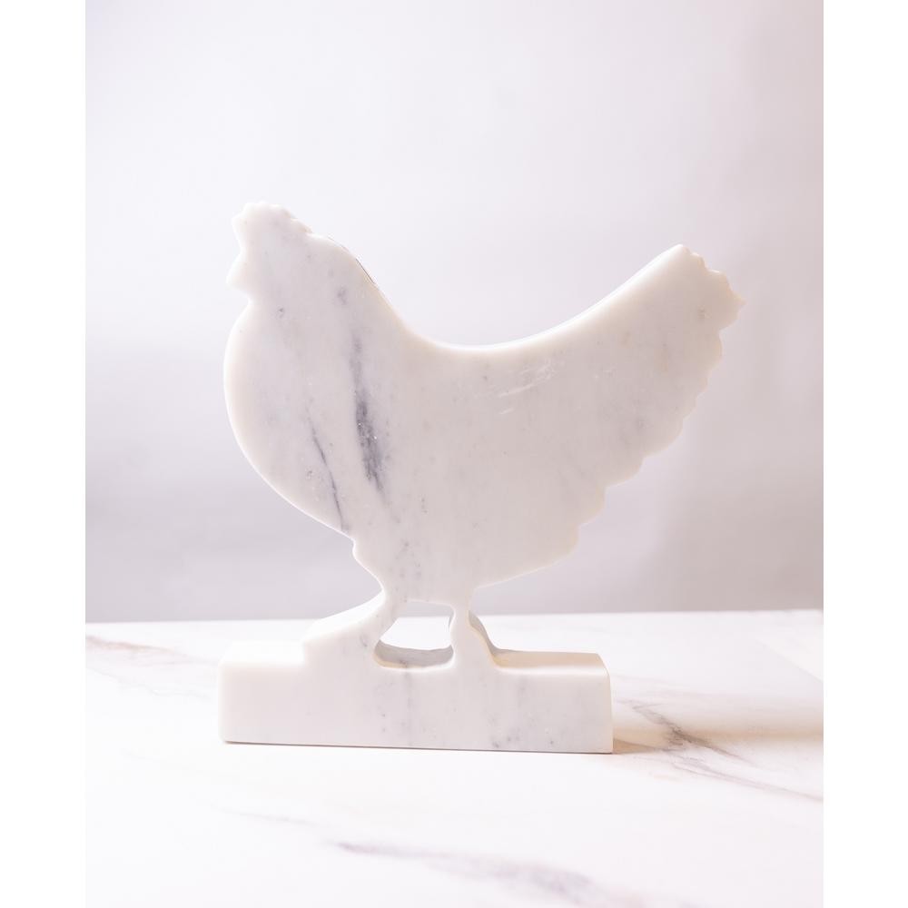 White Marble Rooster. Picture 1