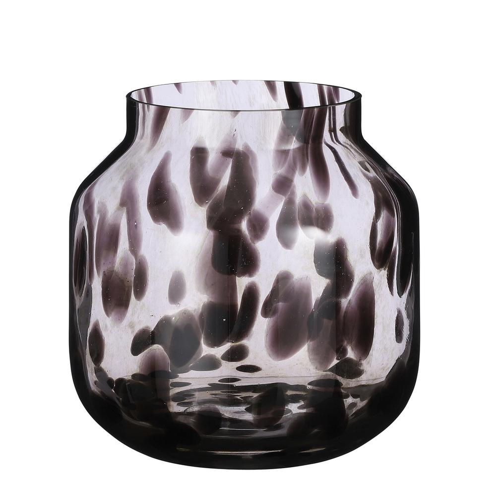 Lg. Pantera Glass Vase 10.45”H - St - Brown. Picture 1