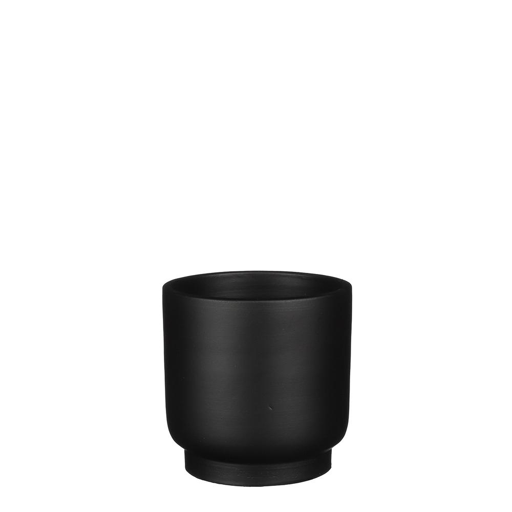 Sm. Riva Round Black Pot-St - Black. Picture 1