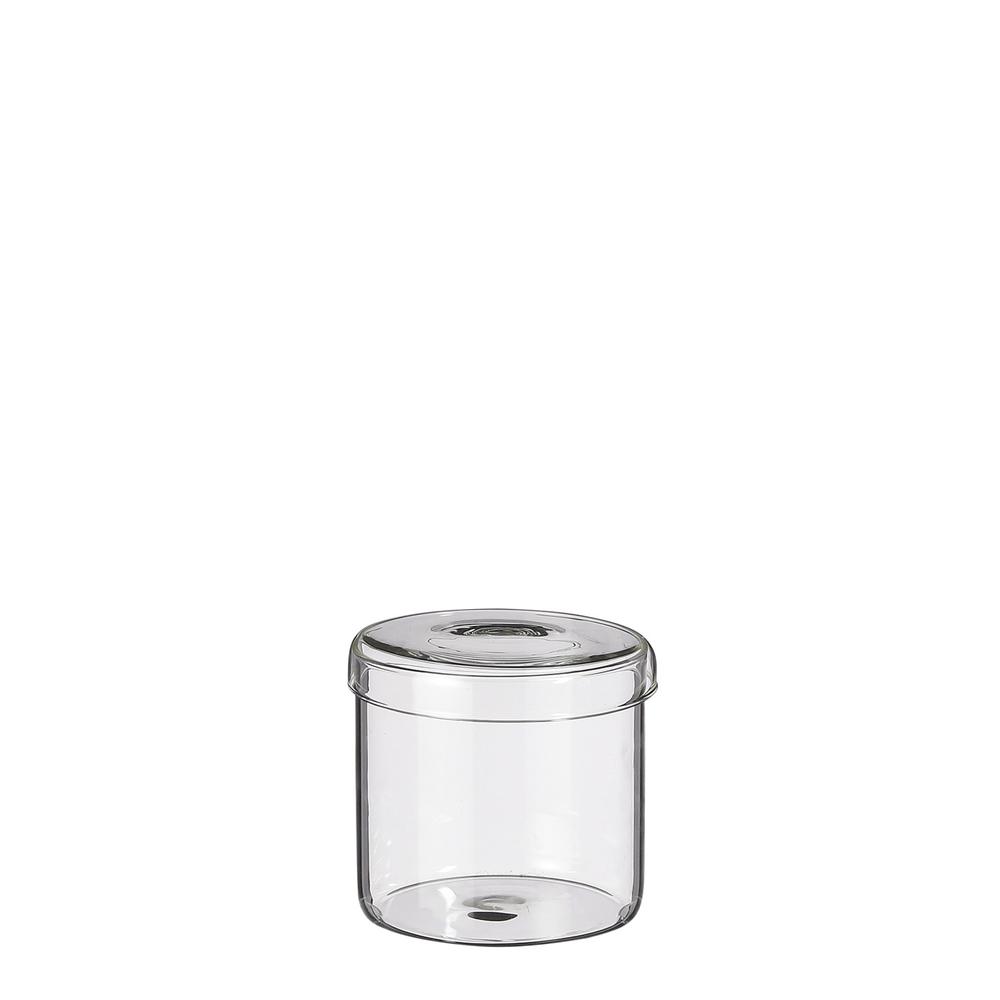 Med. Cannes Storagepot Glass-St - Transparent. Picture 1
