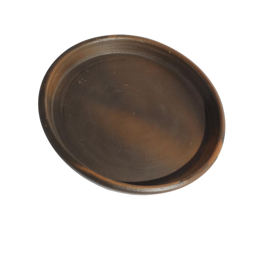 Deep Pan Plate Hazel- Nd - Brown. Picture 1