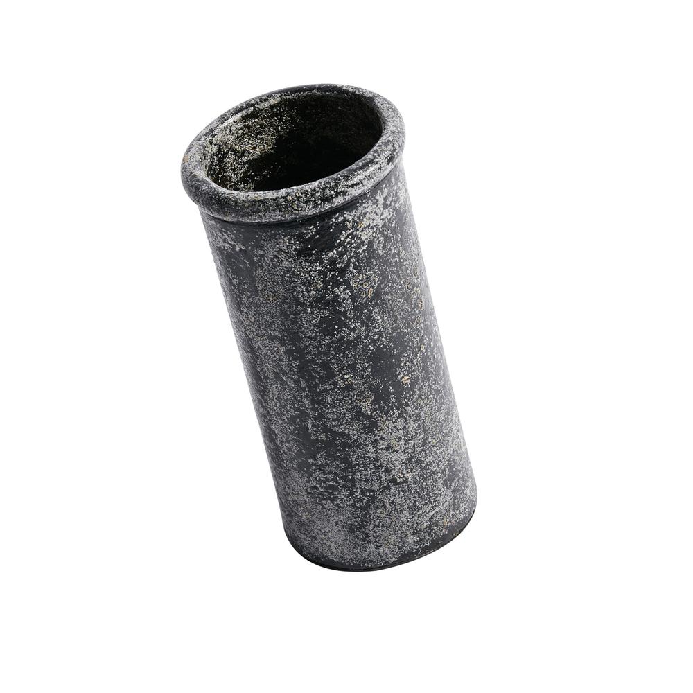 Vase Cylinder 7.85”H - St - Black. Picture 3