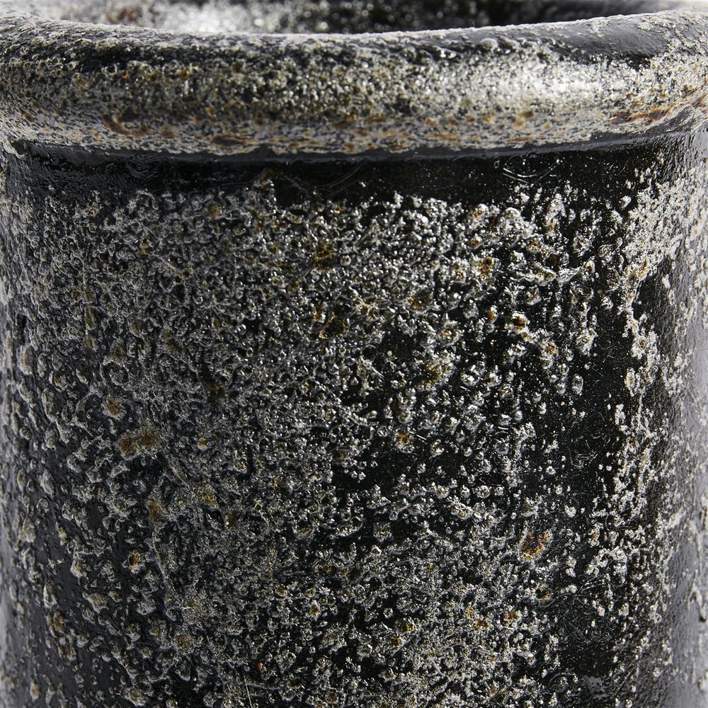 Vase Cylinder 9.85”H- St - Black. Picture 3