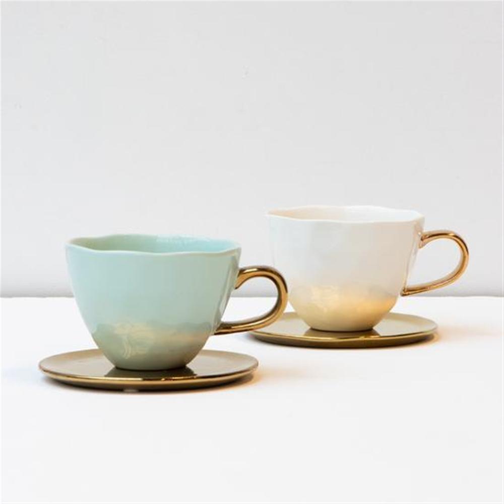 Good Morning Cappuccino/Tea Cup Celadon - Celadon. Picture 6