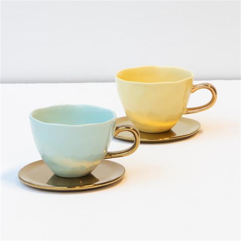 Good Morning Cappuccino/Tea Cup Celadon - Celadon. Picture 2