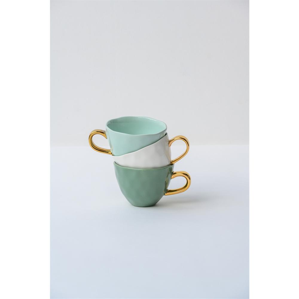 Good Morning Cappuccino/Tea Cup Celadon - Celadon. Picture 4