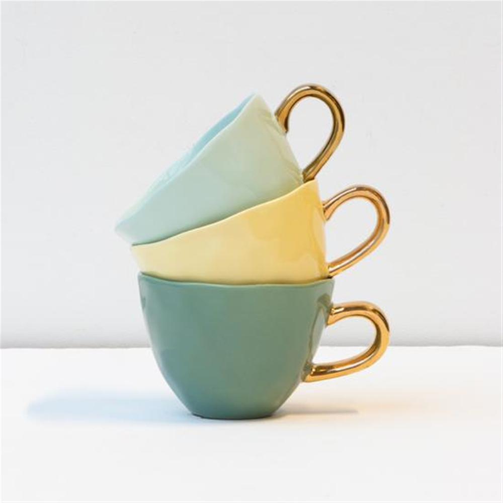 Good Morning Cappuccino/Tea Cup Raffia Yellow- St - Multi Co. Picture 5