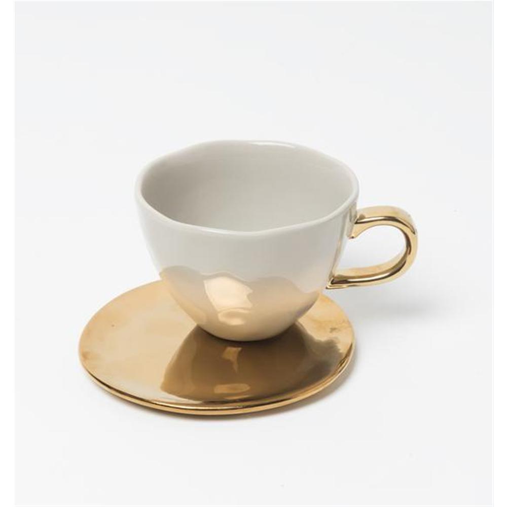 Good Morning Cappuccino/Tea Cup Gray Morn - Graymorn. Picture 1