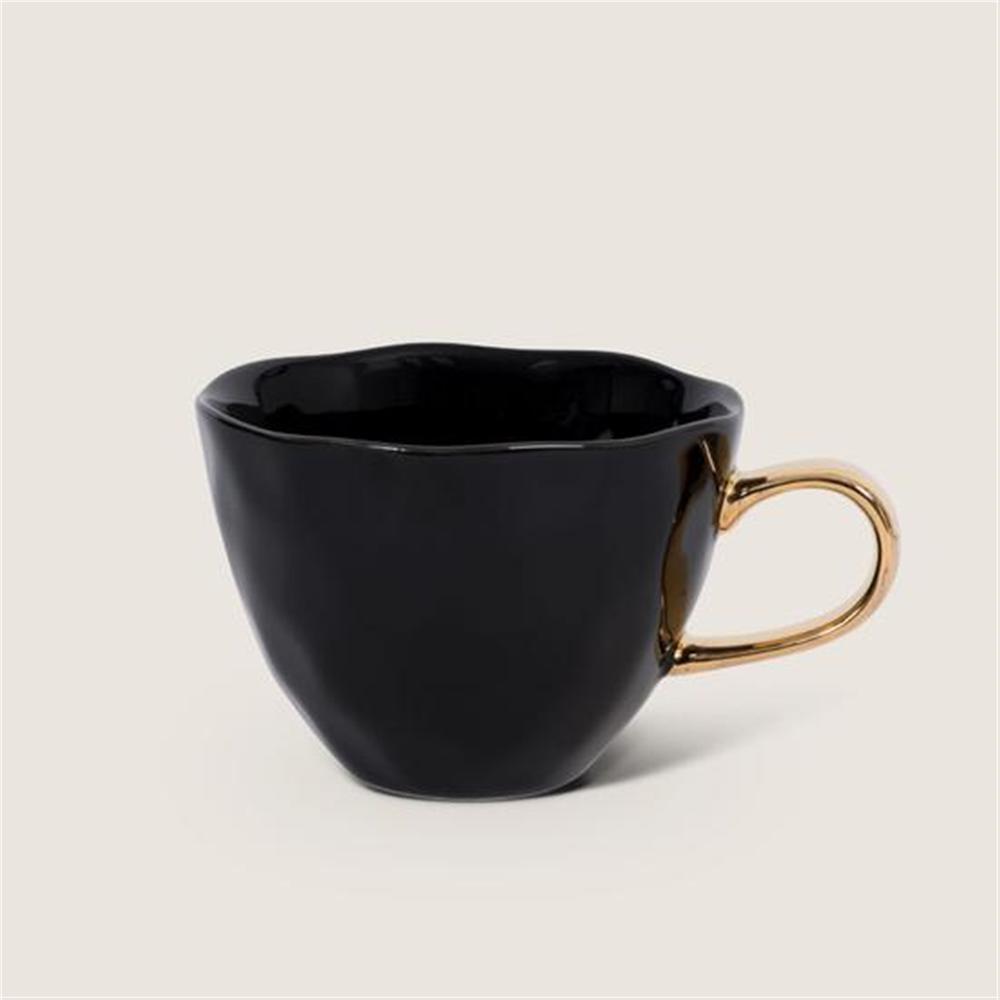 Good Morning Cappuccino/Tea Cup Black - Black. Picture 1