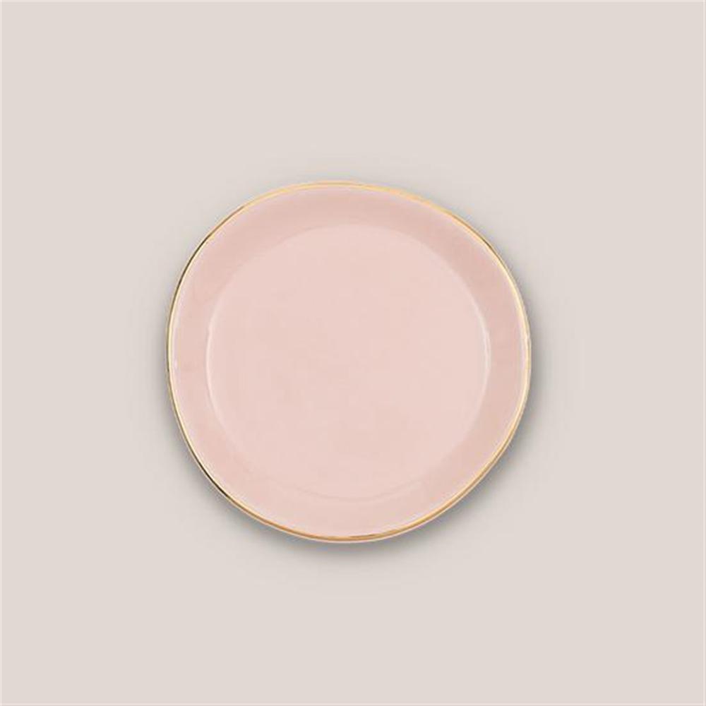 Good Morning Plate Small Old Pink - Old Pink. Picture 1