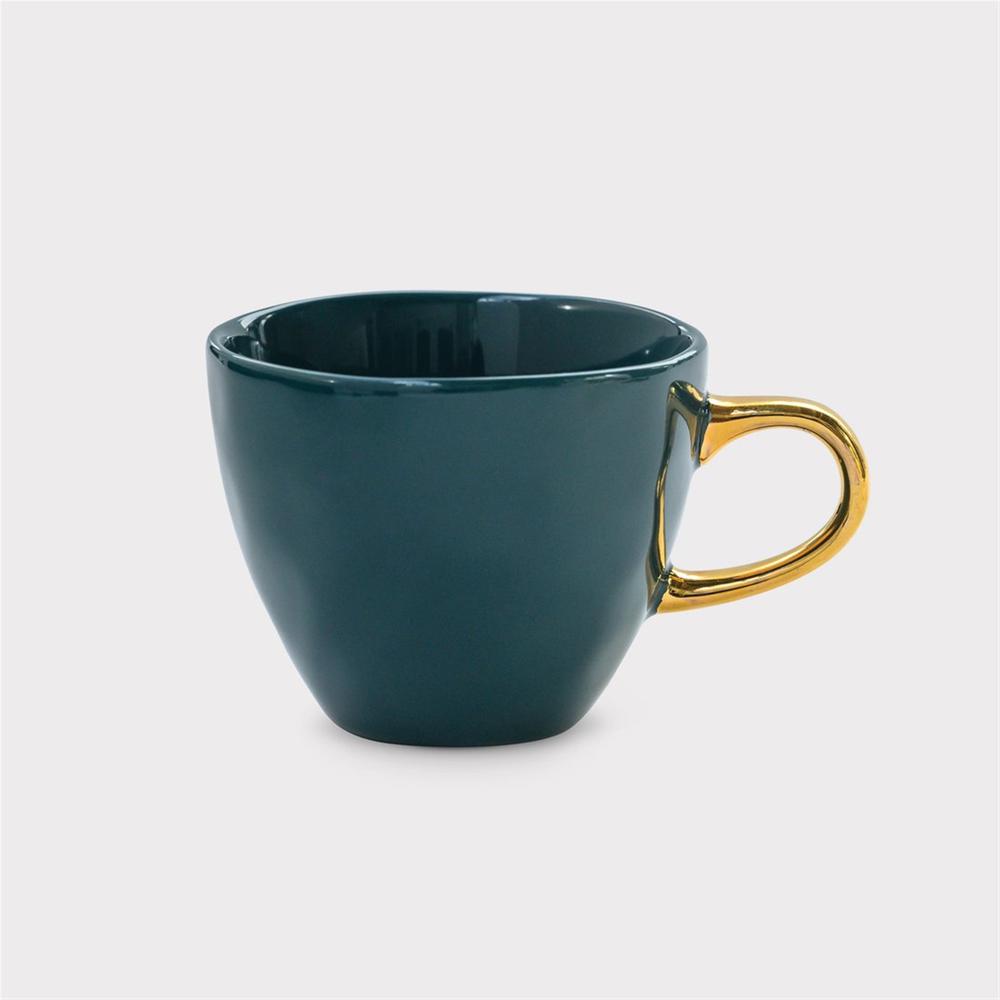 Good Morning Coffee Cup Blue Green - Blue. Picture 1