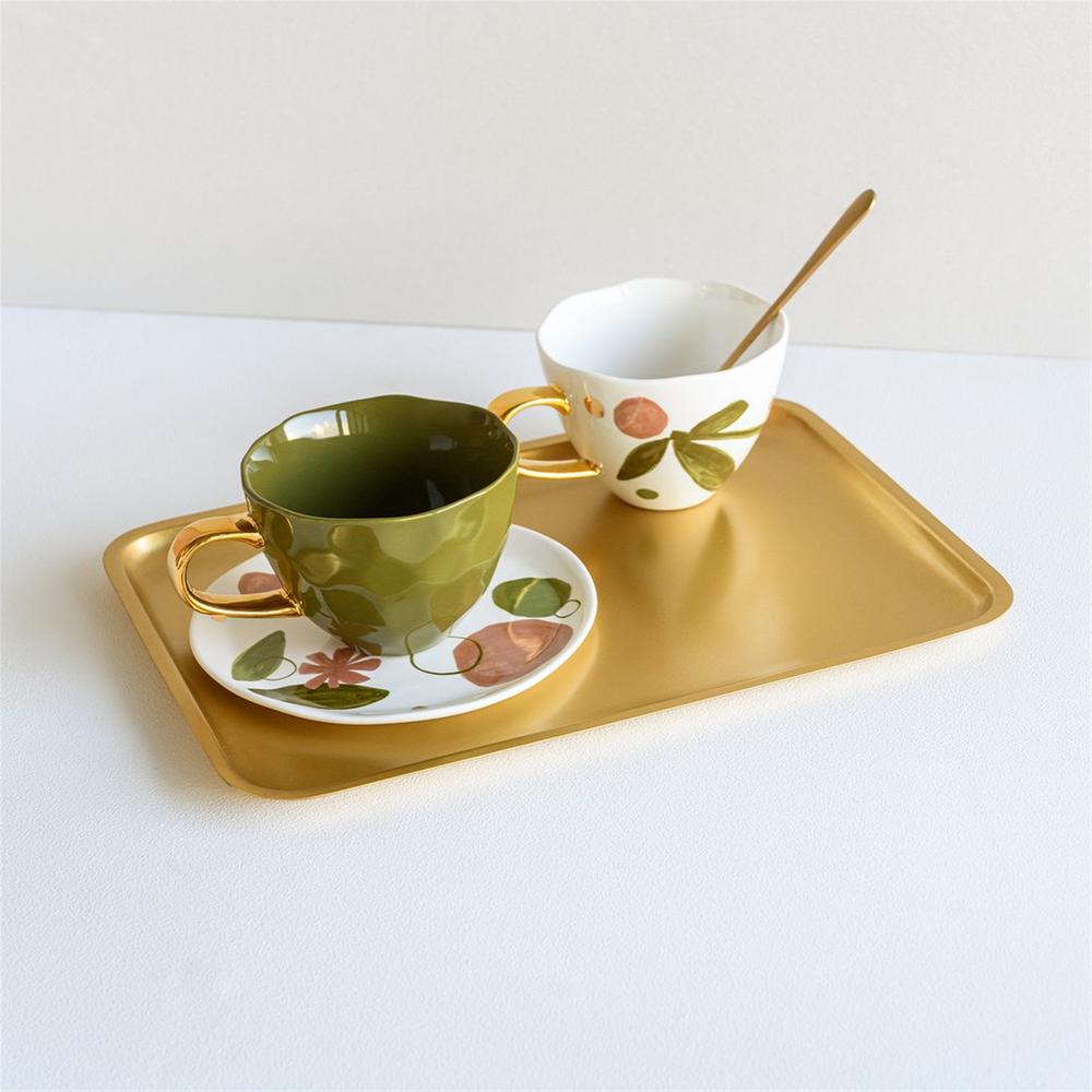Good Morning Cappuccino/Tea Cup Expressive -St - Multi Co + Gold. Picture 4