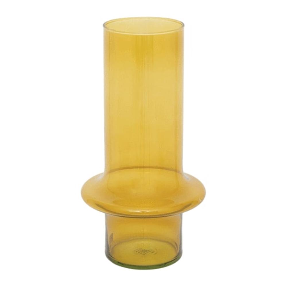 Vase Recycled Glass Yolk Yellow - Yolk Yellow. Picture 1