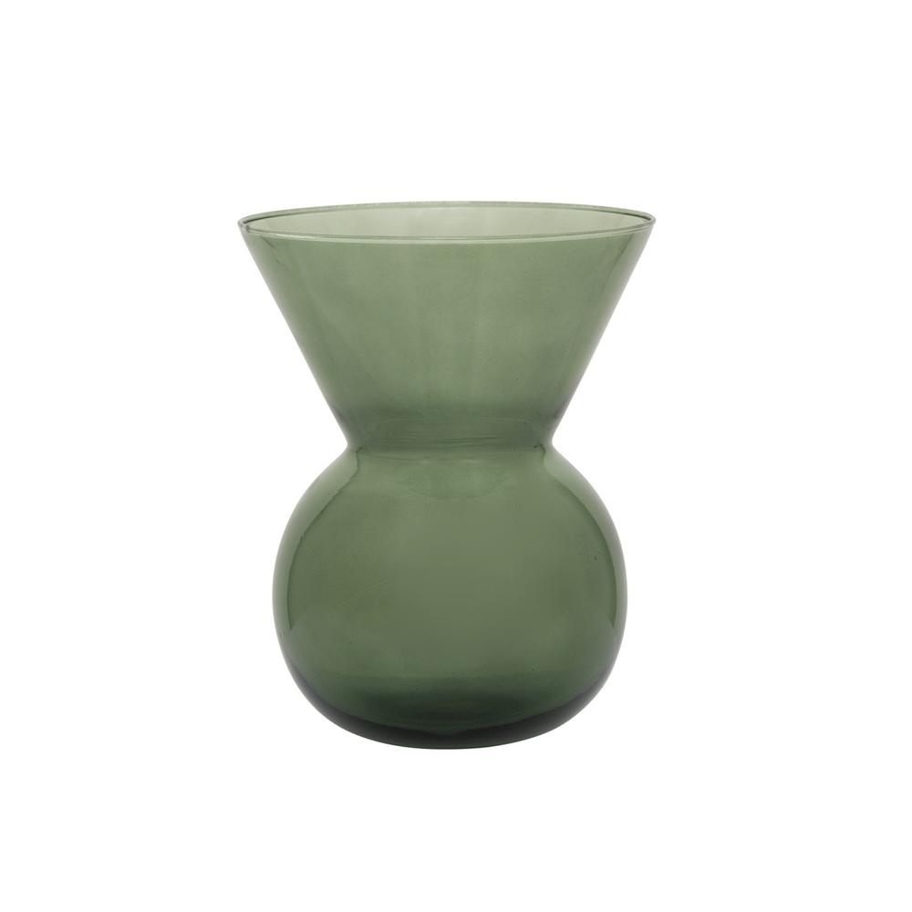 Flower Vase Recycled Glass By Mieke Cuppen S Duck Green - Duck Green. Picture 3