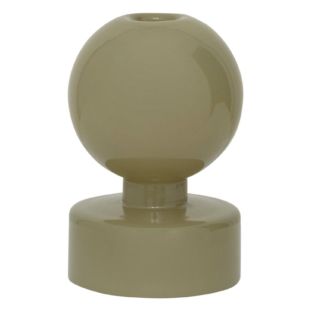 Candle Holder Pallo B, Spray Green. Picture 1