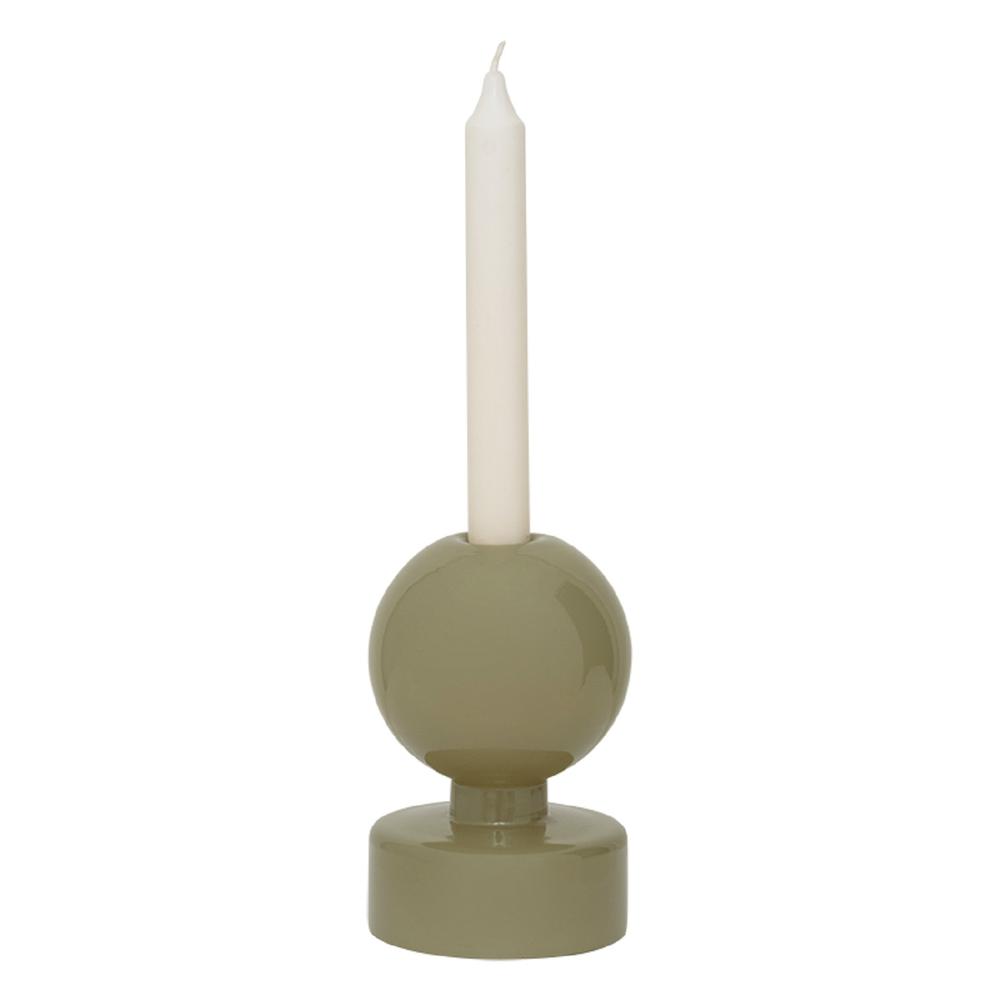 Candle Holder Pallo B, Spray Green. Picture 2