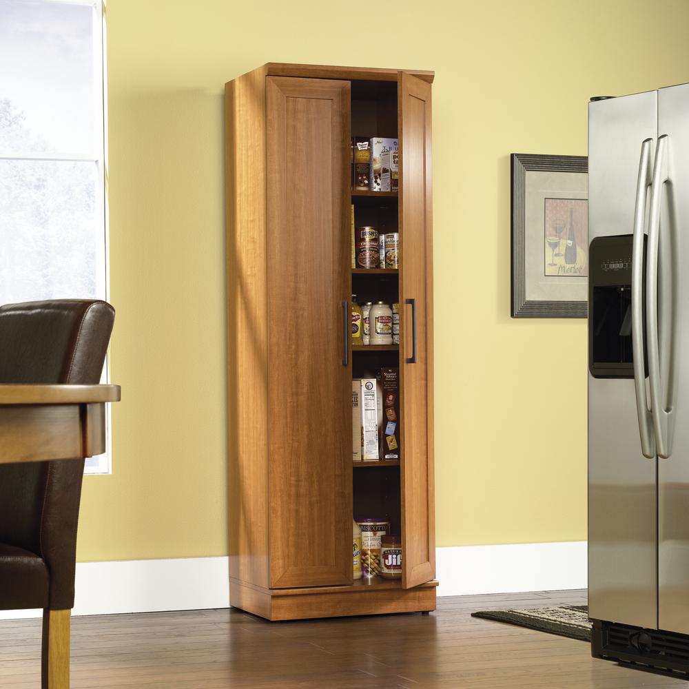 Homeplus Storage Cabinet, Sienna Oak. Picture 5
