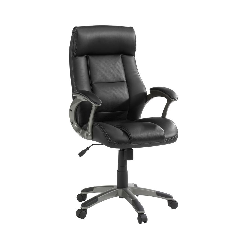 Manager Chair Leather Black. Picture 4