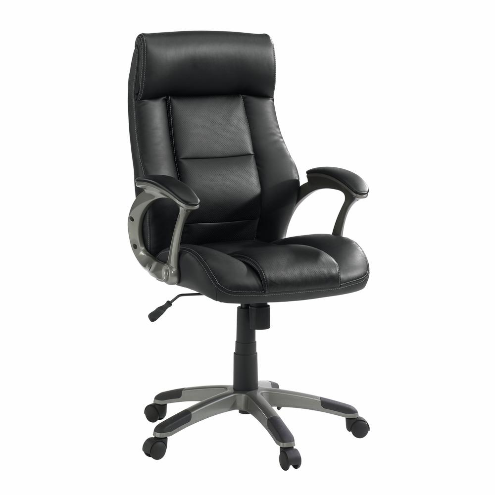 Manager Chair Leather Black. Picture 1