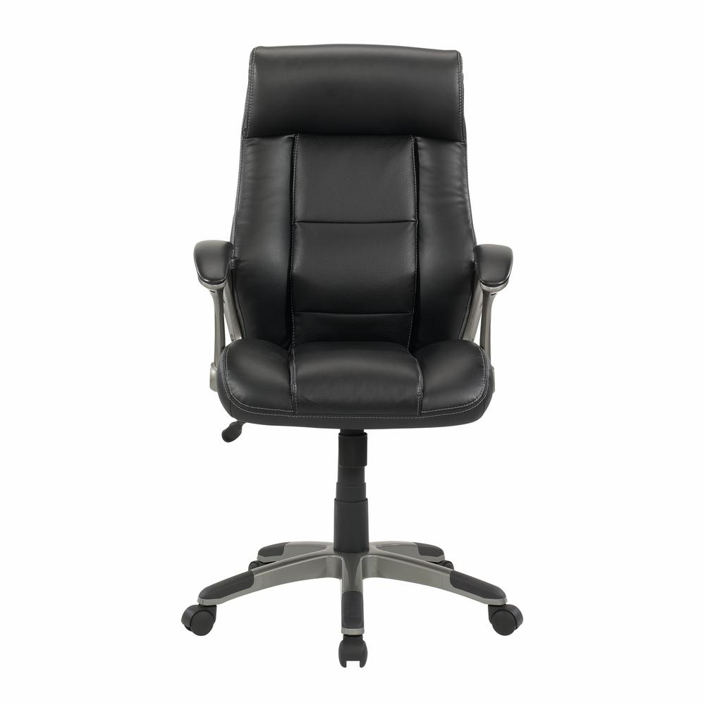 Manager Chair Leather Black. Picture 2