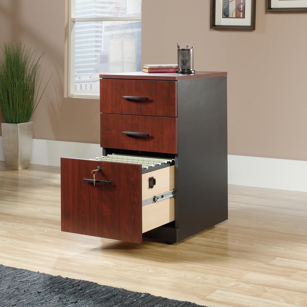 Via 3-Drawer Pedestal  Classic Cherry. Picture 5