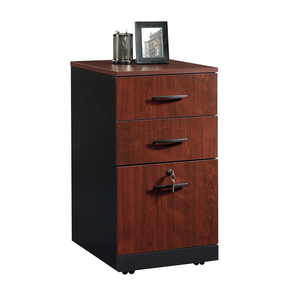 Via 3-Drawer Pedestal  Classic Cherry. Picture 1