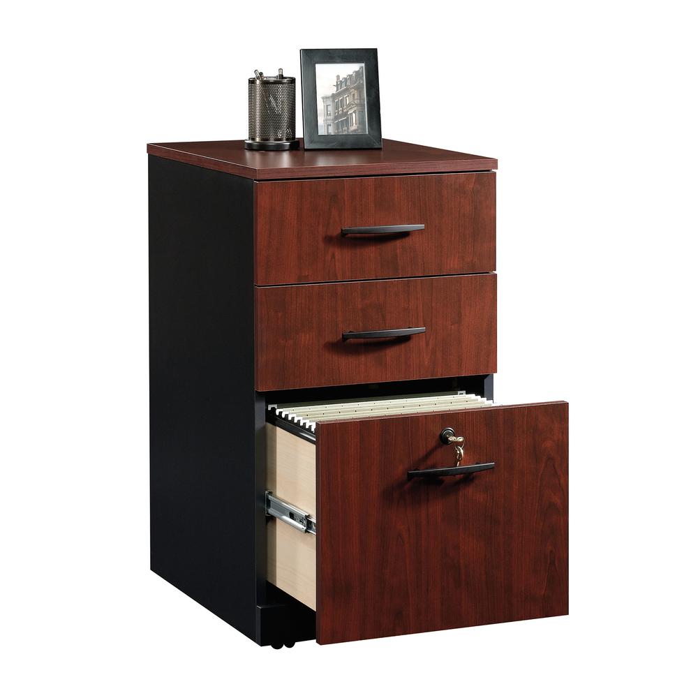 Via 3-Drawer Pedestal  Classic Cherry. Picture 3