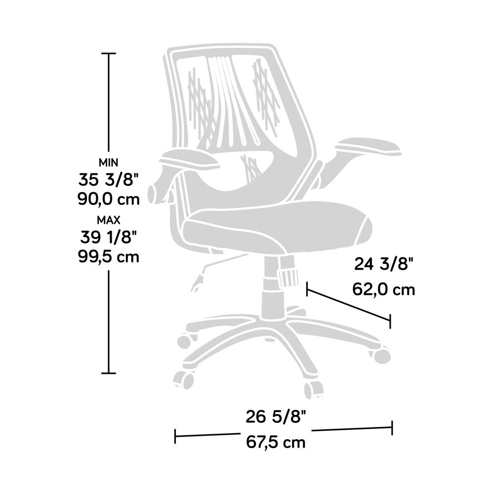 Mesh Managers Office Chair Black. Picture 12