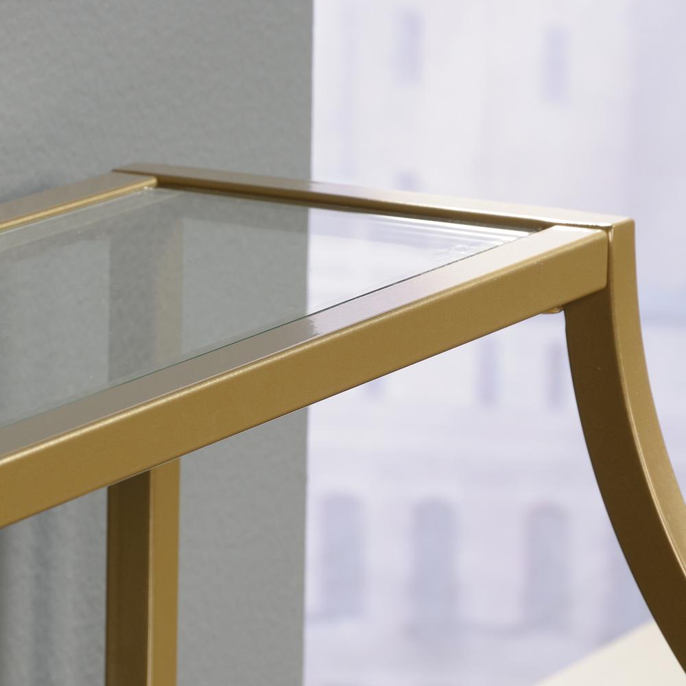 International Lux Console Table Sat Gold. Picture 5