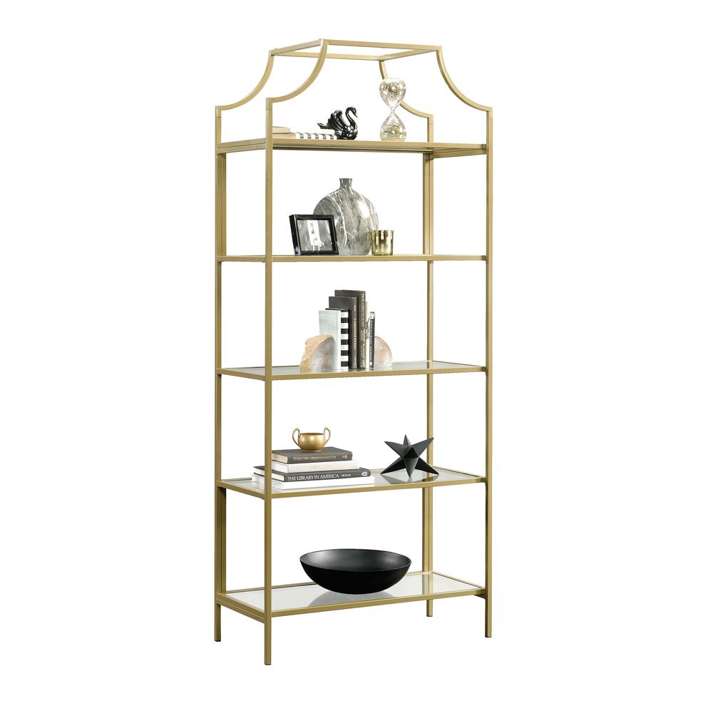 International Lux Bookcase Satin Gold. Picture 1
