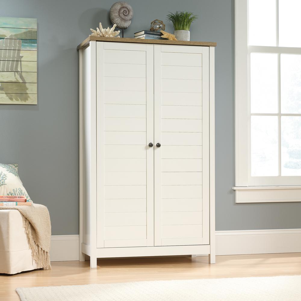 Cottage Road Storage Cabinet White. Picture 4