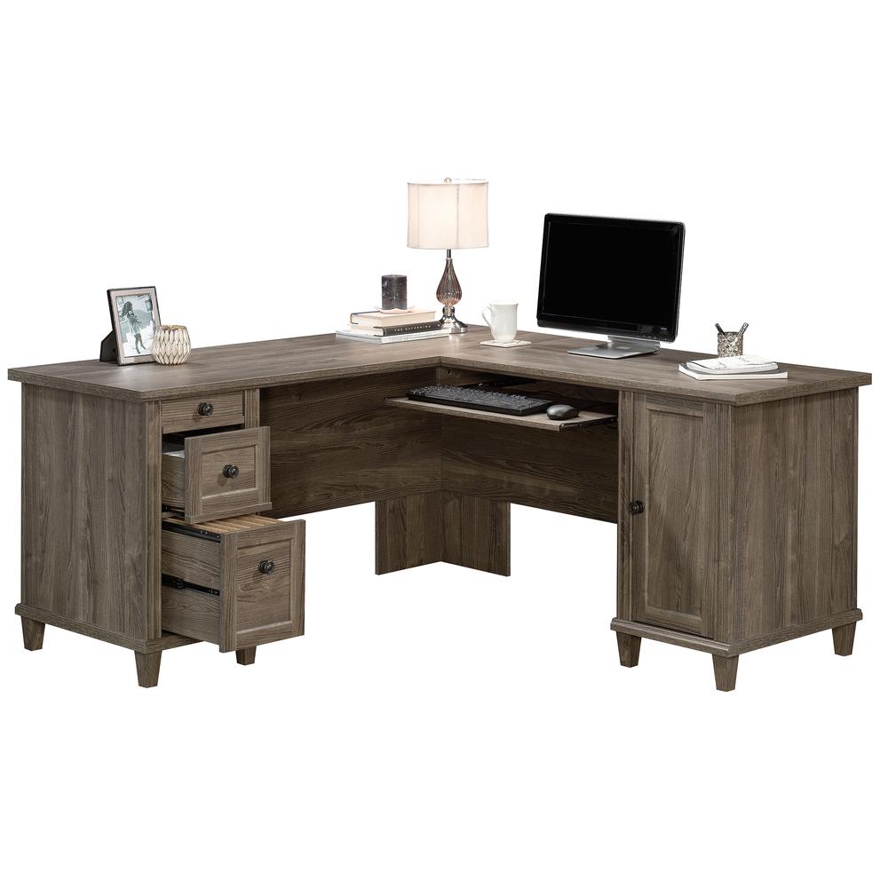 Hammond L-Shaped Desk  Emery Oak. Picture 3