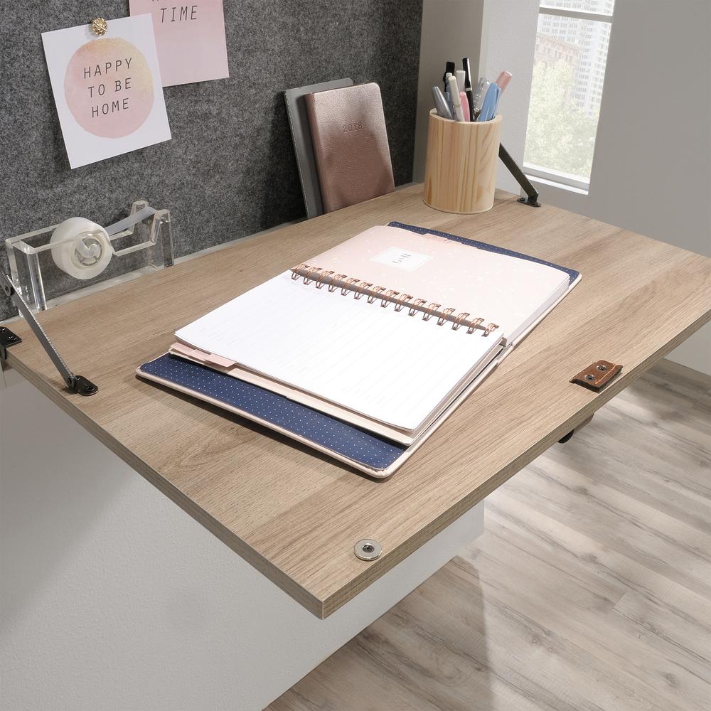 Anda Norr Wall Mount Desk Wh/Oak 3A. Picture 12