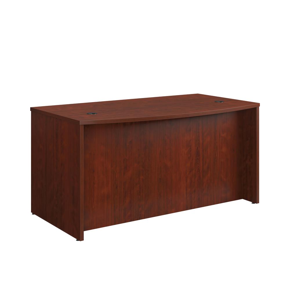 Affirm 60" Bow Front Desk Shell Classic Cherry. Picture 6