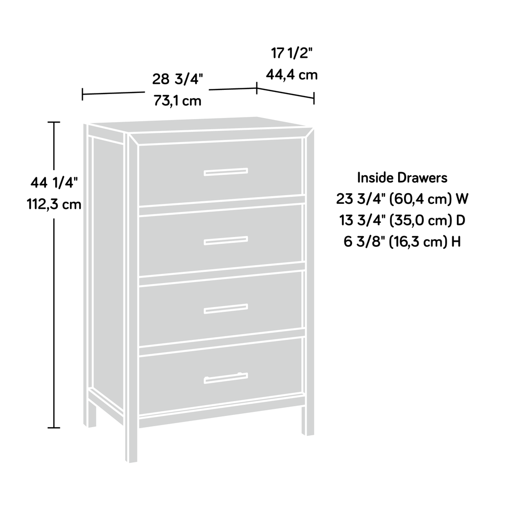 Pacific View 4 Drawer Chest Chc. Picture 12