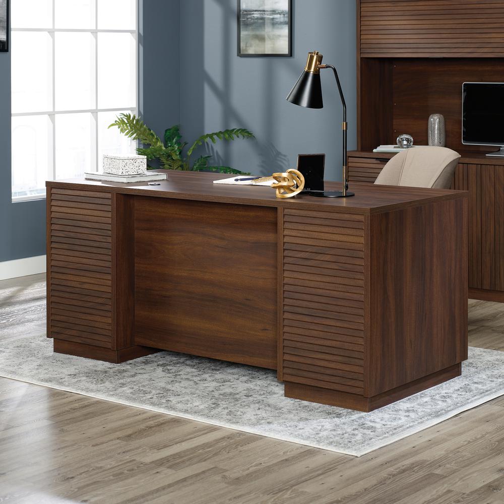 Englewood Executive Desk Spiced Mahogany. Picture 13