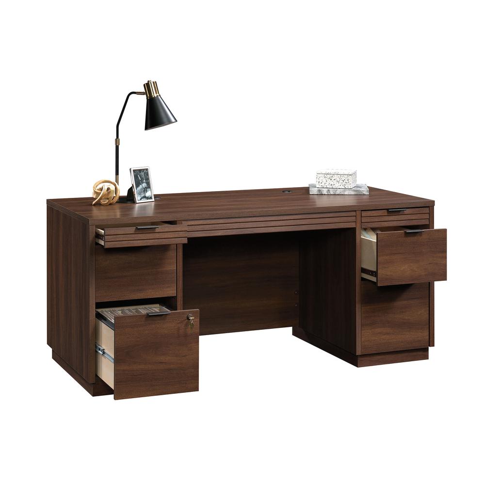 Englewood Executive Desk Spiced Mahogany. Picture 15