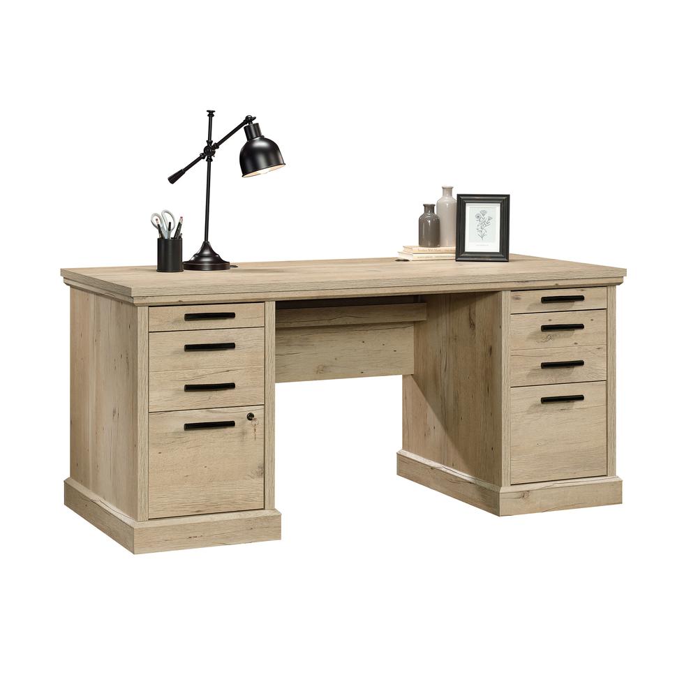 Aspen Post Executive Desk  Prime Oak. Picture 1