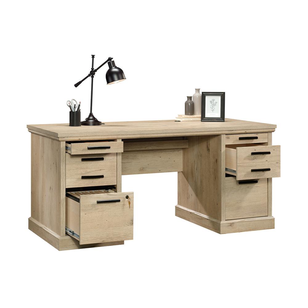 Aspen Post Executive Desk  Prime Oak. Picture 3