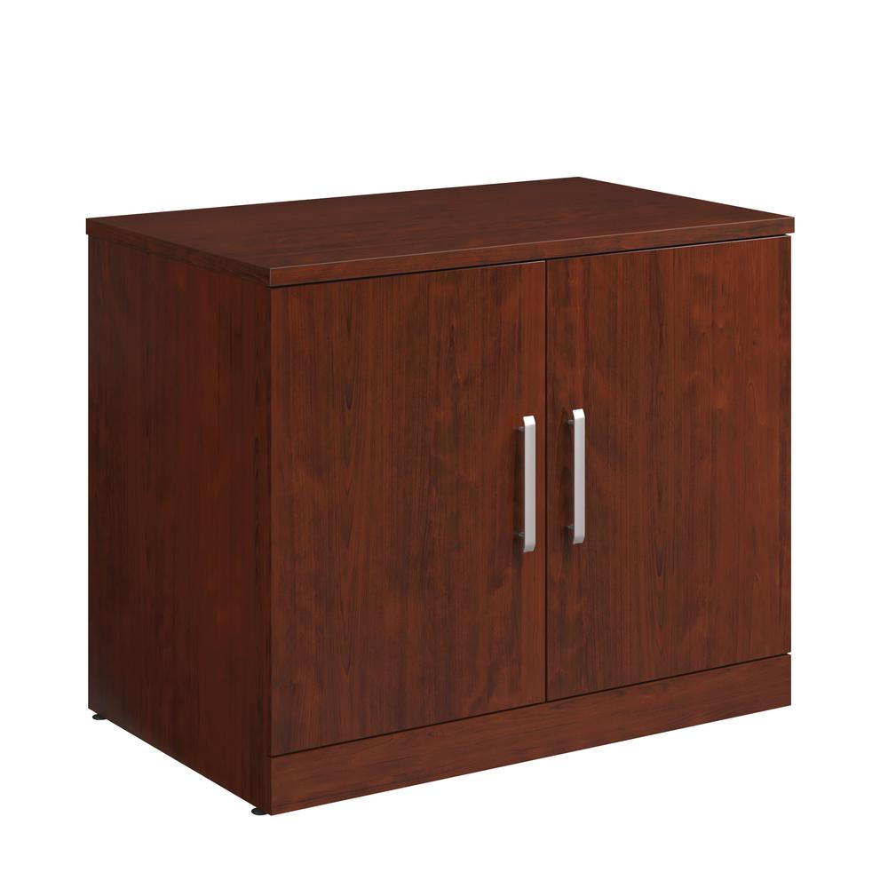 Affirm 36" Storage Cabinet With Doors  Classic Cherry. Picture 1
