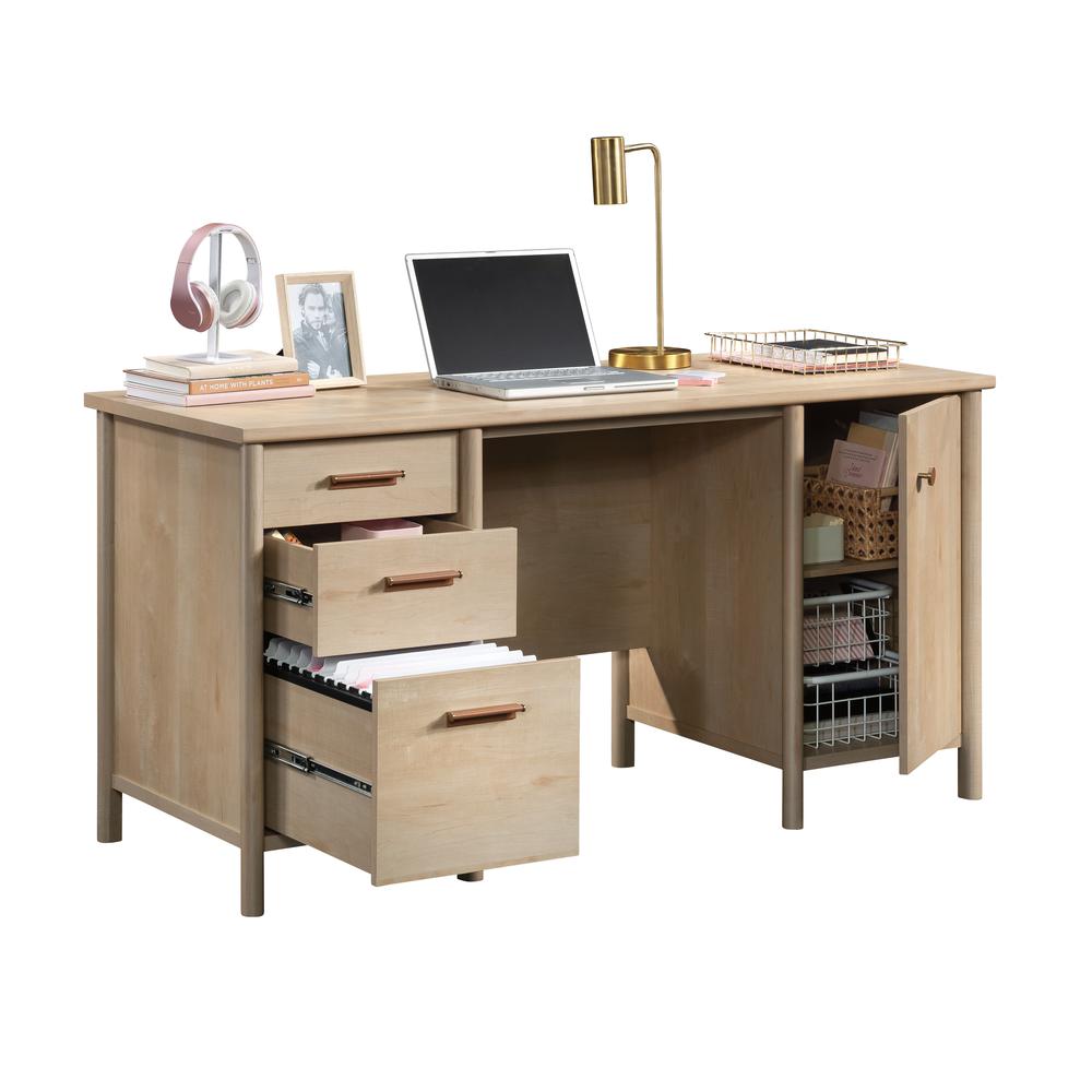 Whitaker Point 60" Desk  Natural Maple. Picture 3