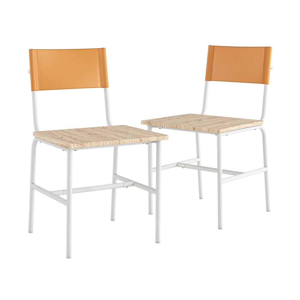 Boulevard Cafe Dining Chair Wh&Camel 3A. Picture 1