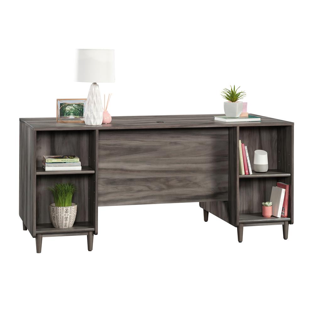 Clifford Place Desk in Jet Acacia. Picture 4