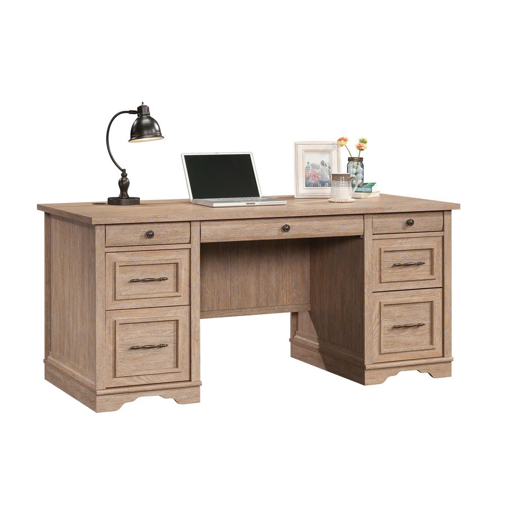ROLLINGWOOD COUNTRY DOUB PED DESK A2. Picture 1
