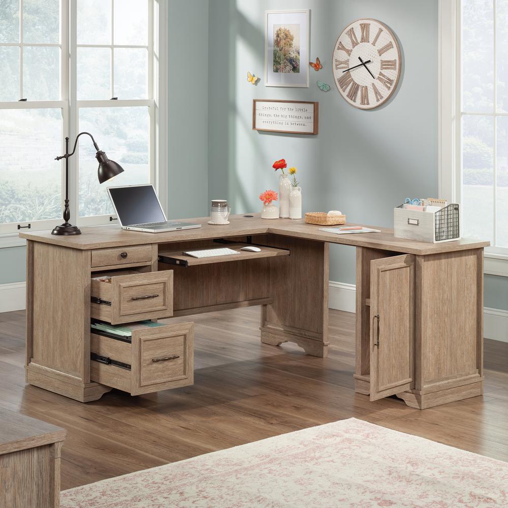 ROLLINGWOOD COUNTRY 66" L-DESK A2. Picture 6