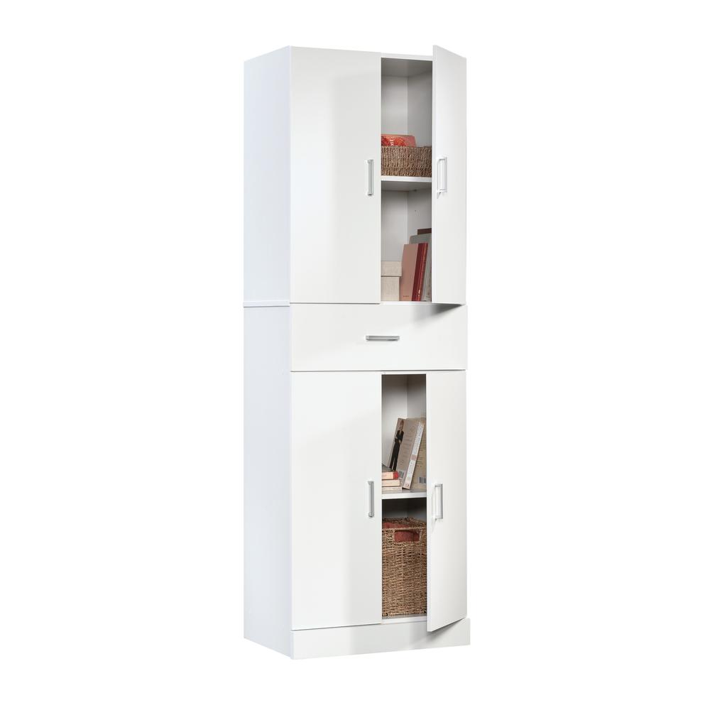 Sauder Select Storage Cabinet in White. Picture 1